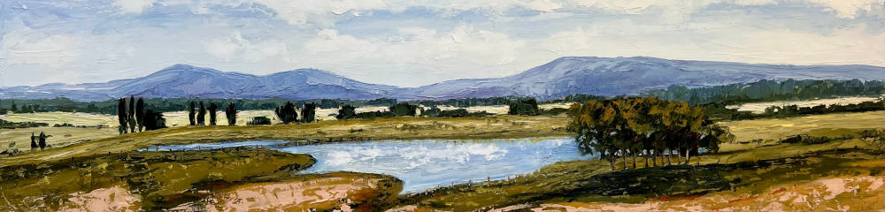 Bec Rath-Between Fence and Far Blue Line, Hinton