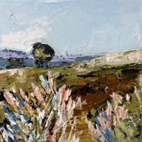 Bec Rath - 'Butterfly Bush and Fountain Grass, near Ballimore' </br>
60 x 60cm | oil on canvas| Tasmanian oak frame | $1600